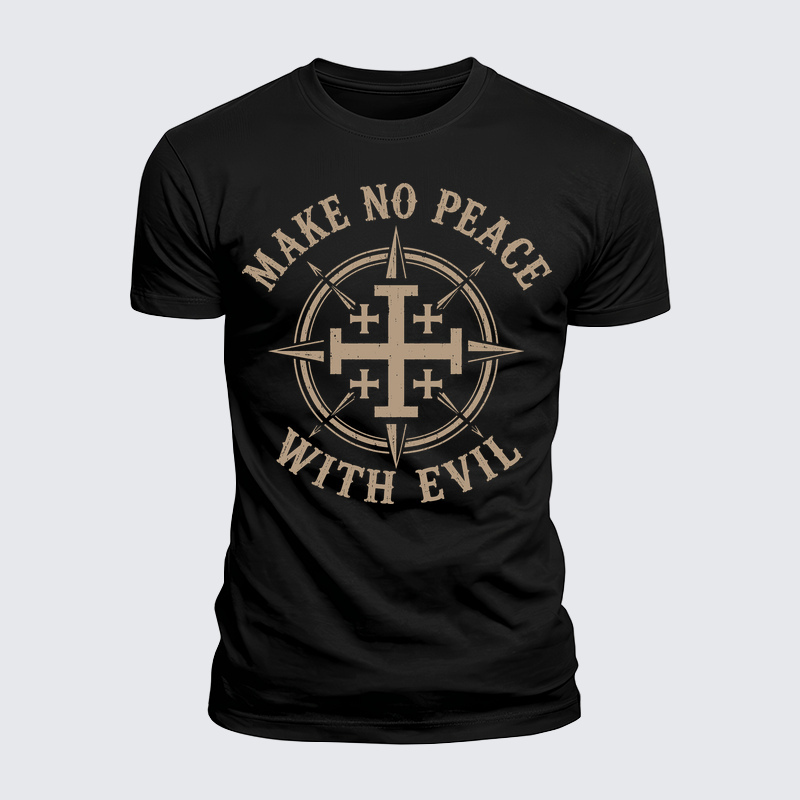 Man Of God Husband Dad Jesus God Christian Cotton T-Shirt