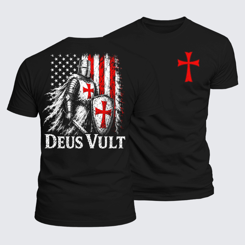 Luxe Mercerized Cotton Tee - Deus Vult