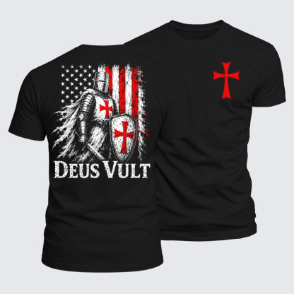 Luxe Mercerized Cotton Tee - Deus Vult