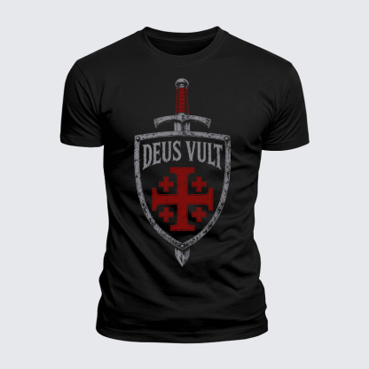 Luxe Mercerized Cotton Tee - Deus Vult