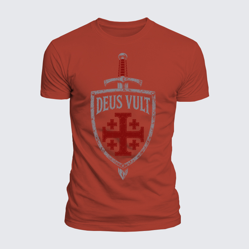 Luxe Mercerized Cotton Tee - Deus Vult