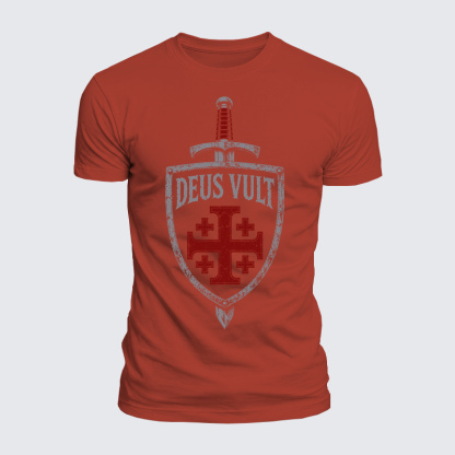 Luxe Mercerized Cotton Tee - Deus Vult