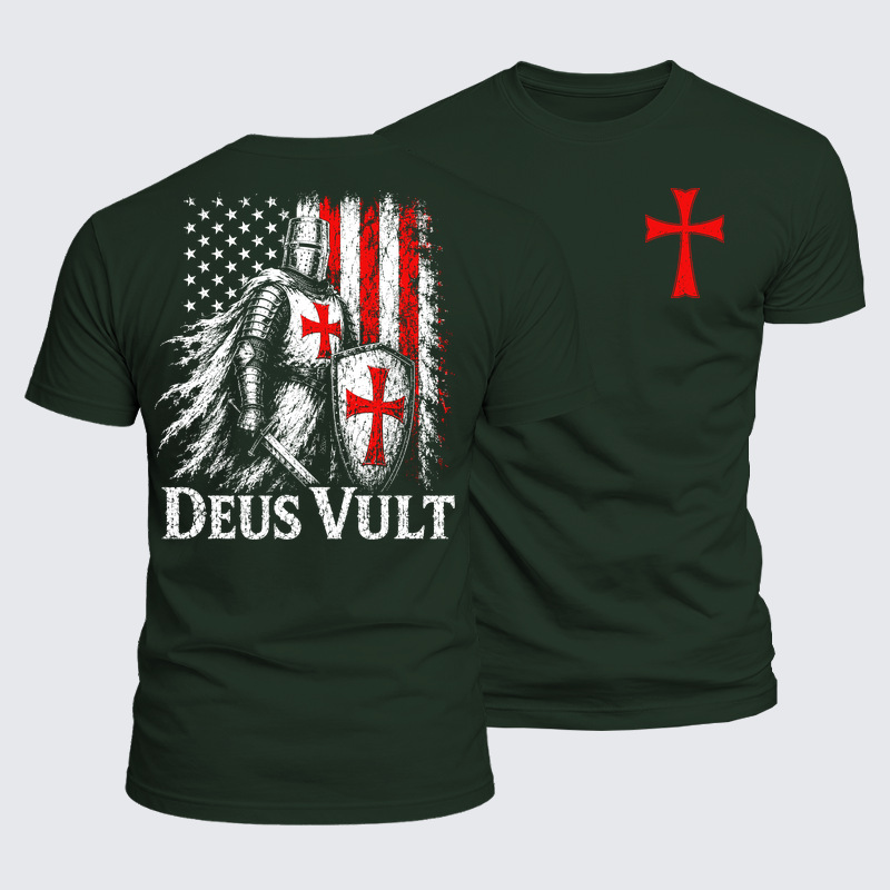 Luxe Mercerized Cotton Tee - Deus Vult