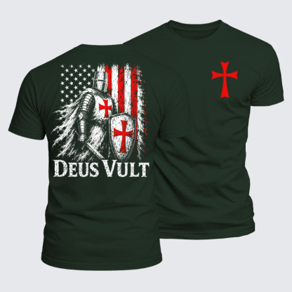 Luxe Mercerized Cotton Tee - Deus Vult