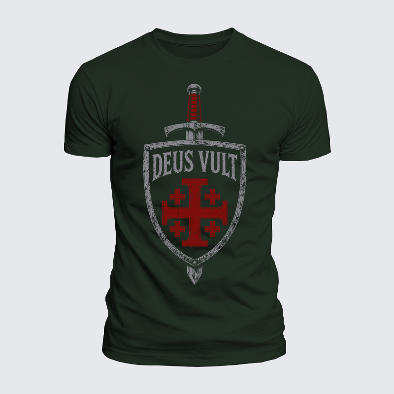 Luxe Mercerized Cotton Tee - Deus Vult