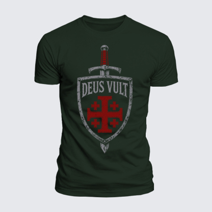 Luxe Mercerized Cotton Tee - Deus Vult