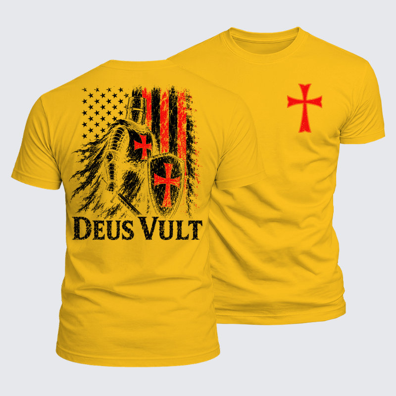 Luxe Mercerized Cotton Tee - Deus Vult