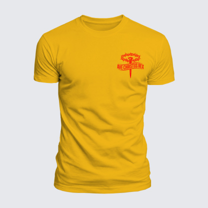 Luxe Mercerized Cotton Tee - Ave Christus Rex
