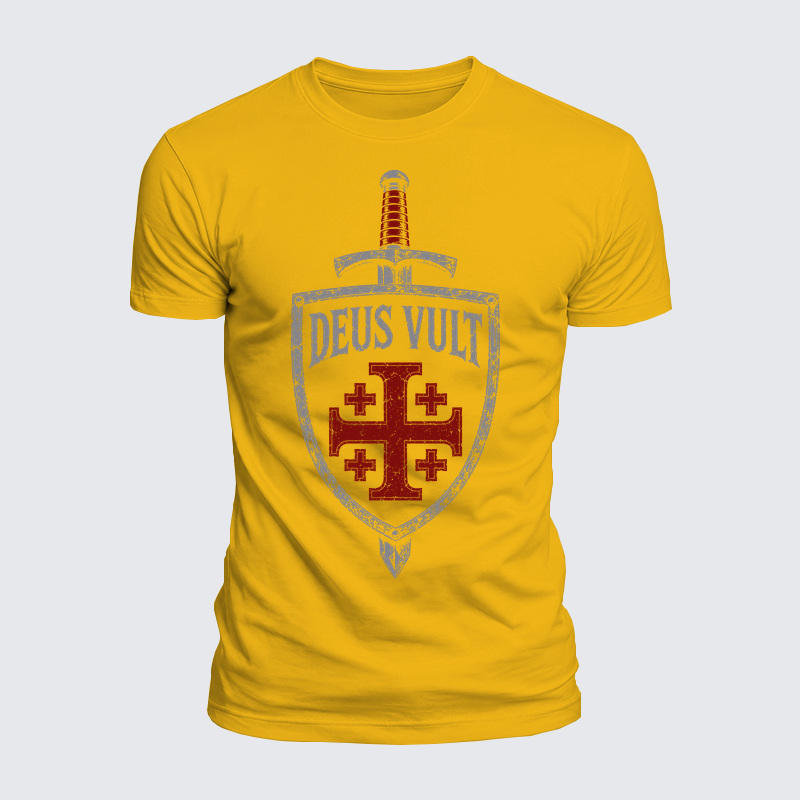 Luxe Mercerized Cotton Tee - Deus Vult