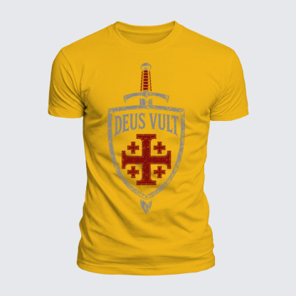 Luxe Mercerized Cotton Tee - Deus Vult