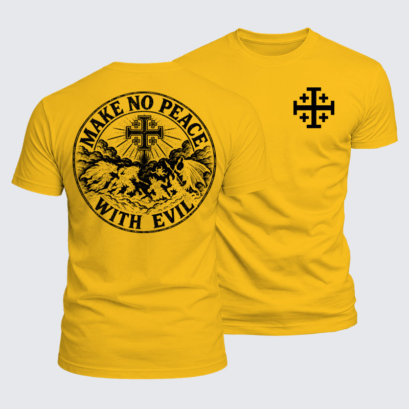 Luxe Mercerized Cotton Tee - Deus Vult Stand Firm In Faith