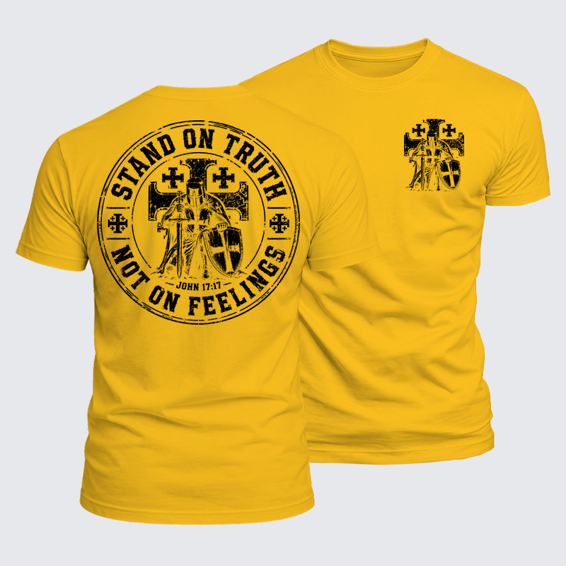 Luxe Mercerized Cotton Tee - Stand On Truth Not On Feelings