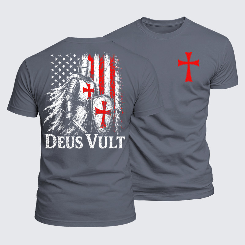 Luxe Mercerized Cotton Tee - Deus Vult