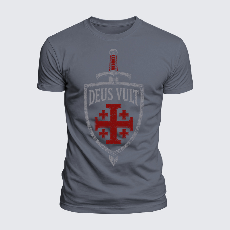 Luxe Mercerized Cotton Tee - Deus Vult