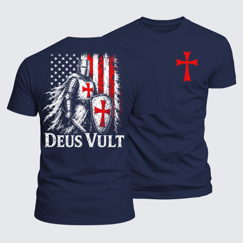 Luxe Mercerized Cotton Tee - Deus Vult