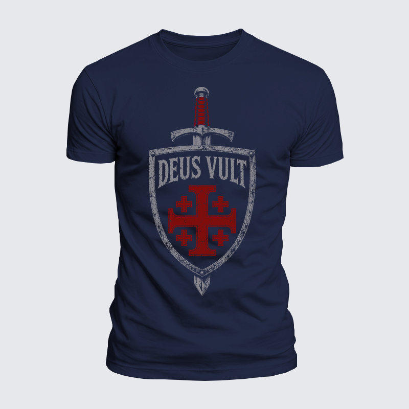 Luxe Mercerized Cotton Tee - Deus Vult