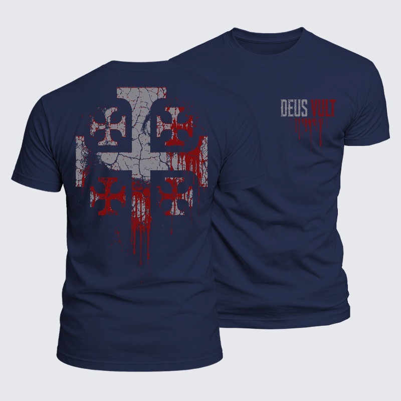 Luxe Mercerized Cotton Tee - Deus Vult