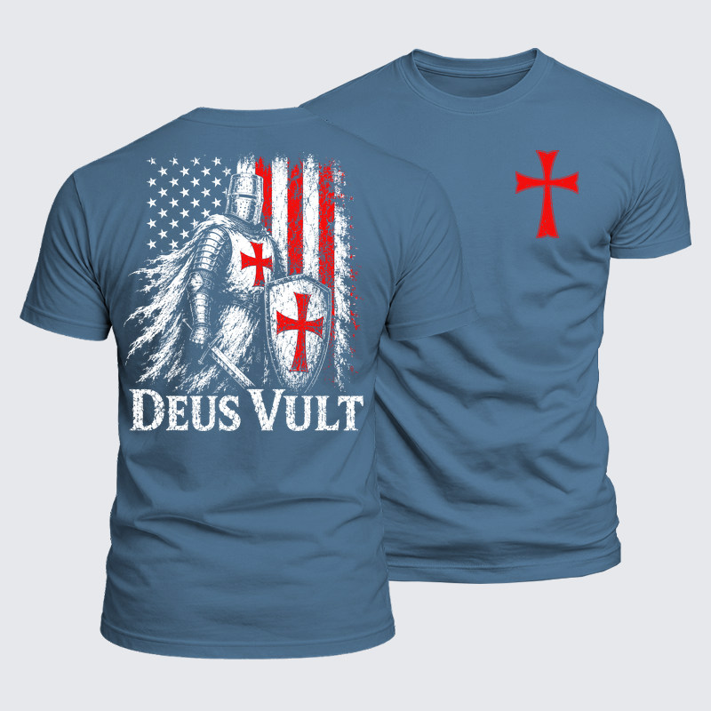 Luxe Mercerized Cotton Tee - Deus Vult