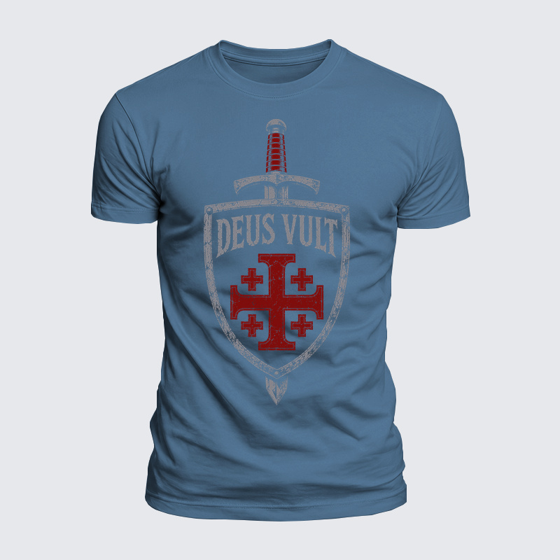 Luxe Mercerized Cotton Tee - Deus Vult