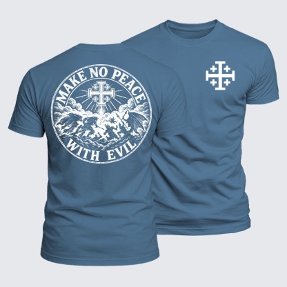 Luxe Mercerized Cotton Tee - Deus Vult Stand Firm In Faith