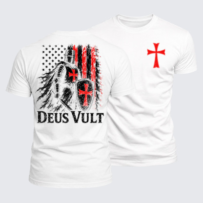 Luxe Mercerized Cotton Tee - Deus Vult