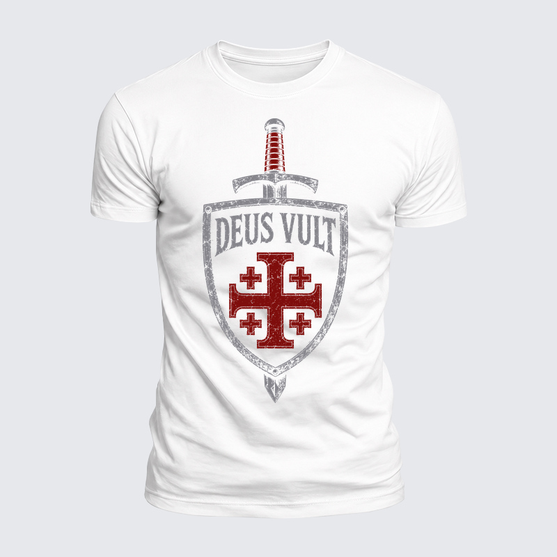 Luxe Mercerized Cotton Tee - Deus Vult