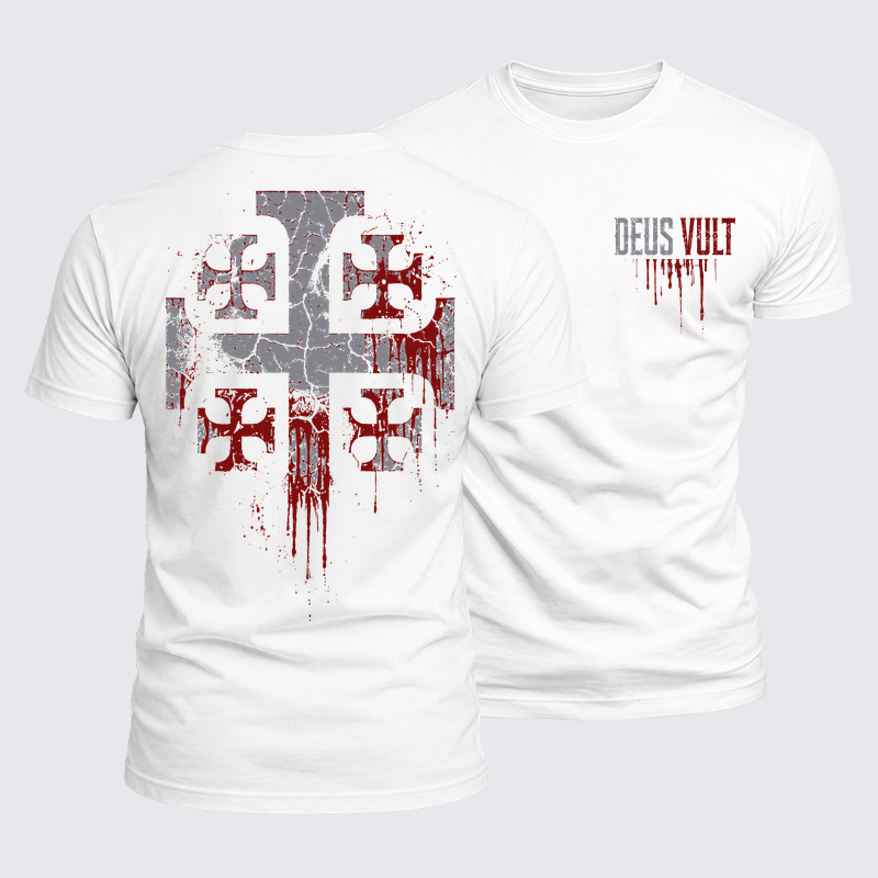 Luxe Mercerized Cotton Tee - Deus Vult