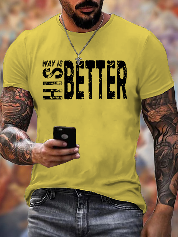 His Way Is Better Jesus God Christian Cotton T-Shirt