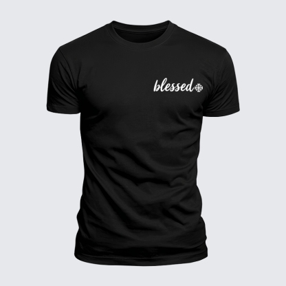 Luxe Mercerized Cotton Tee - Blessed Cross