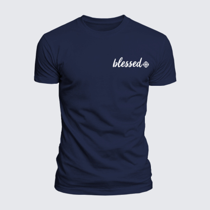 Luxe Mercerized Cotton Tee - Blessed Cross