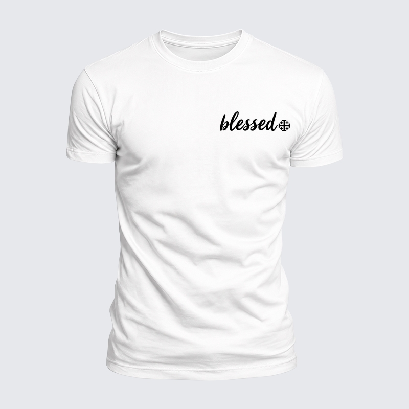 Luxe Mercerized Cotton Tee - Blessed Cross