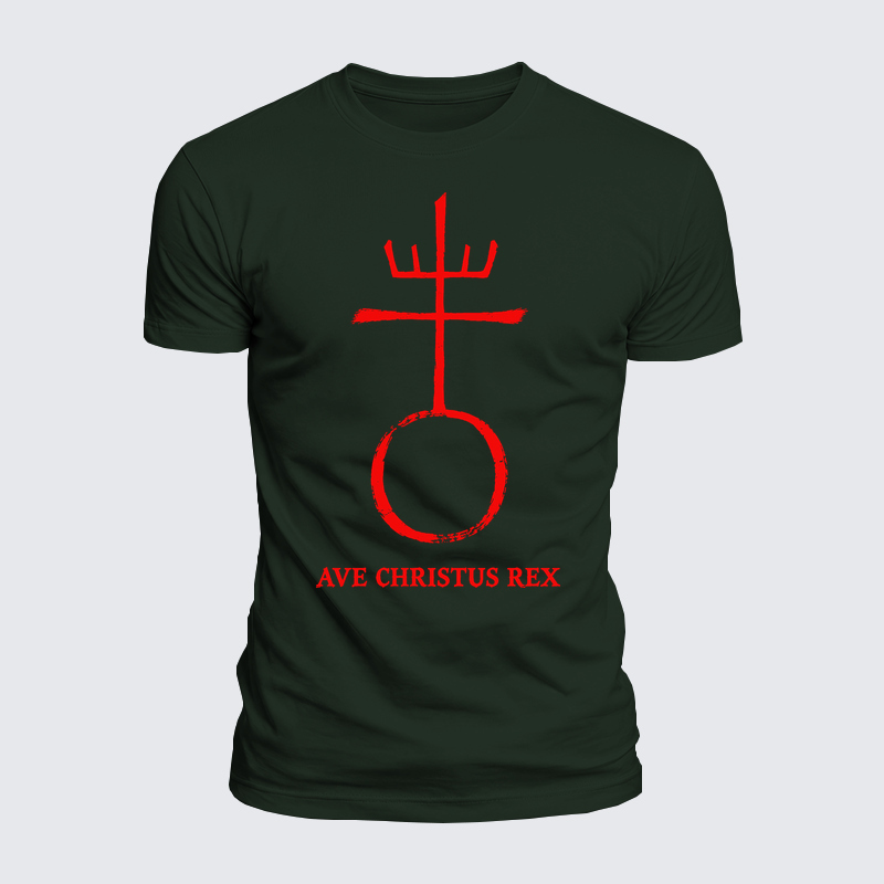 [Copy]Luxe Mercerized Cotton Tee - Christ Is King- Ave Christus Rex