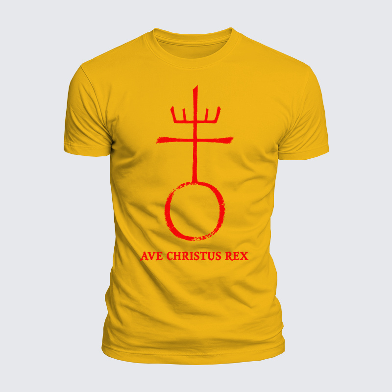 [Copy]Luxe Mercerized Cotton Tee - Christ Is King- Ave Christus Rex