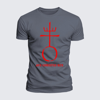 [Copy]Luxe Mercerized Cotton Tee - Christ Is King- Ave Christus Rex