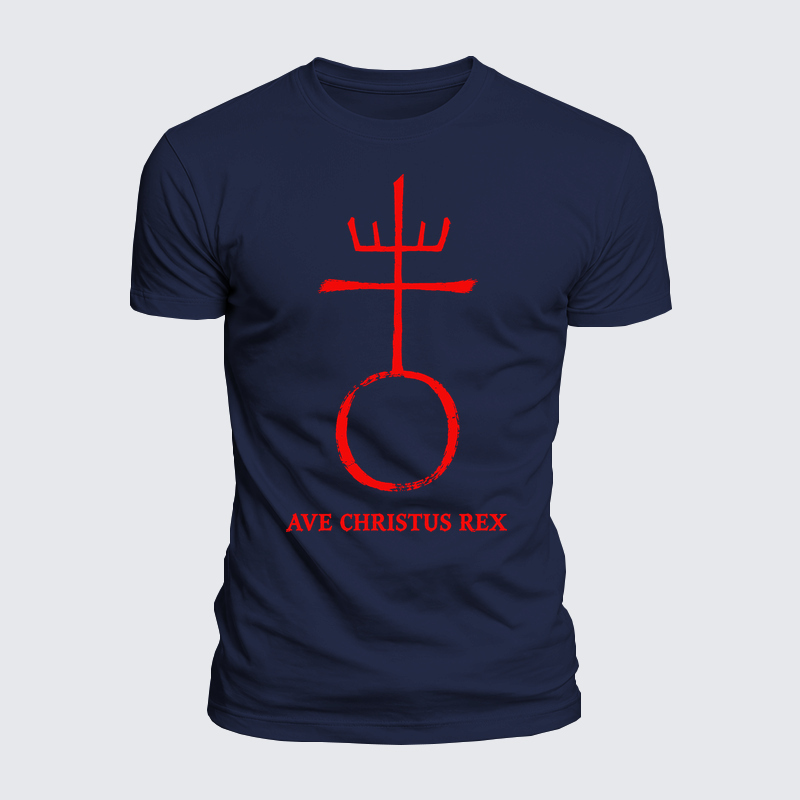 [Copy]Luxe Mercerized Cotton Tee - Christ Is King- Ave Christus Rex