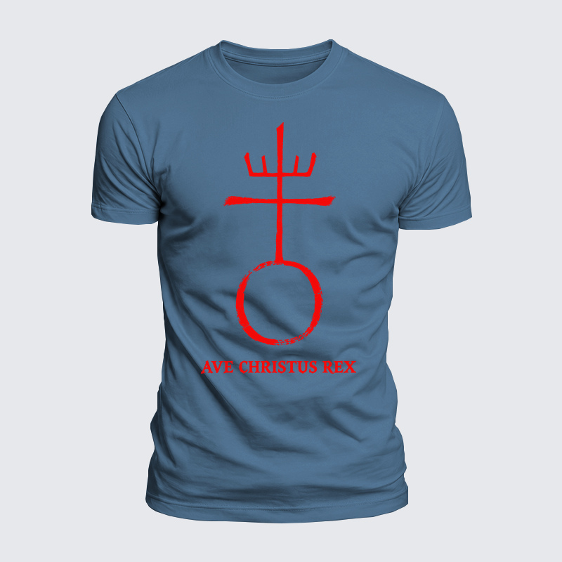 [Copy]Luxe Mercerized Cotton Tee - Christ Is King- Ave Christus Rex