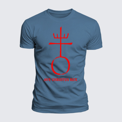 [Copy]Luxe Mercerized Cotton Tee - Christ Is King- Ave Christus Rex