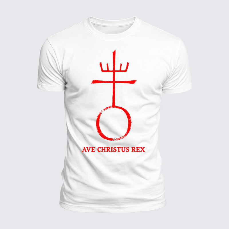 [Copy]Luxe Mercerized Cotton Tee - Christ Is King- Ave Christus Rex