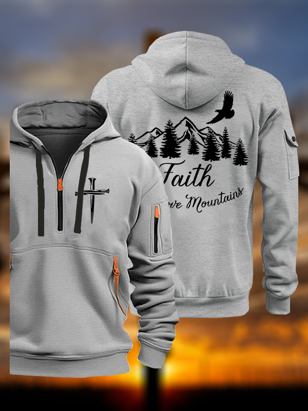Faith Can Move Mountains Jesus God Christian Zipper Hoodies