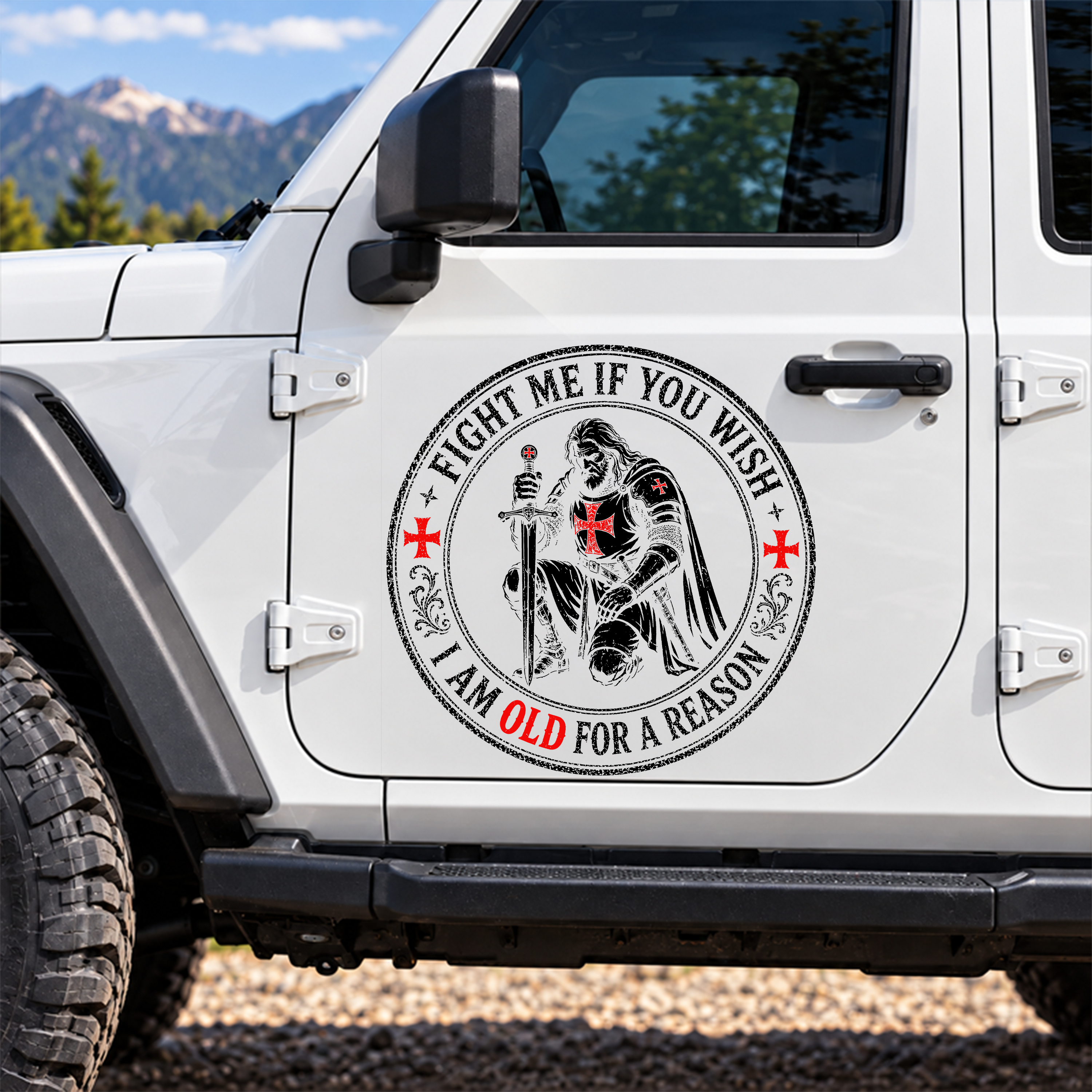 Car & Truck Vinyl Decals  - Fight Me If You Wish I Am Old For A Reason