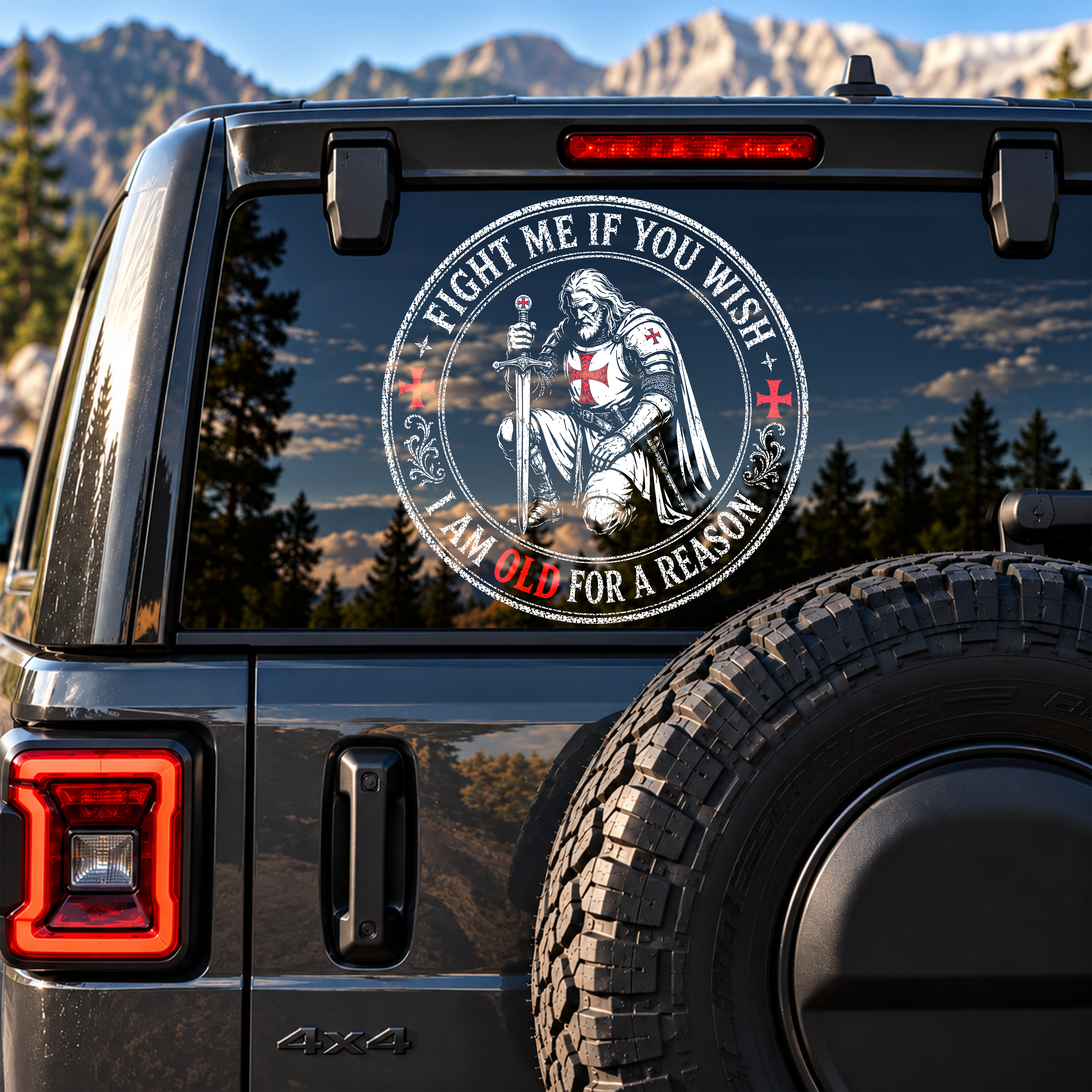 Car & Truck Vinyl Decals  - Fight Me If You Wish I Am Old For A Reason