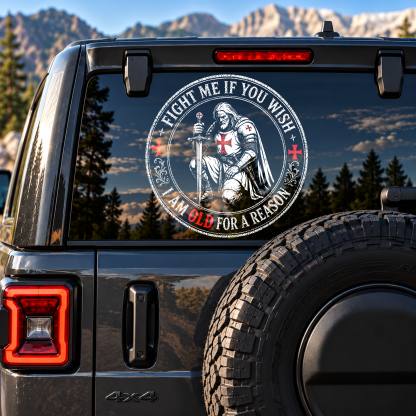 Car & Truck Vinyl Decals  - Fight Me If You Wish I Am Old For A Reason
