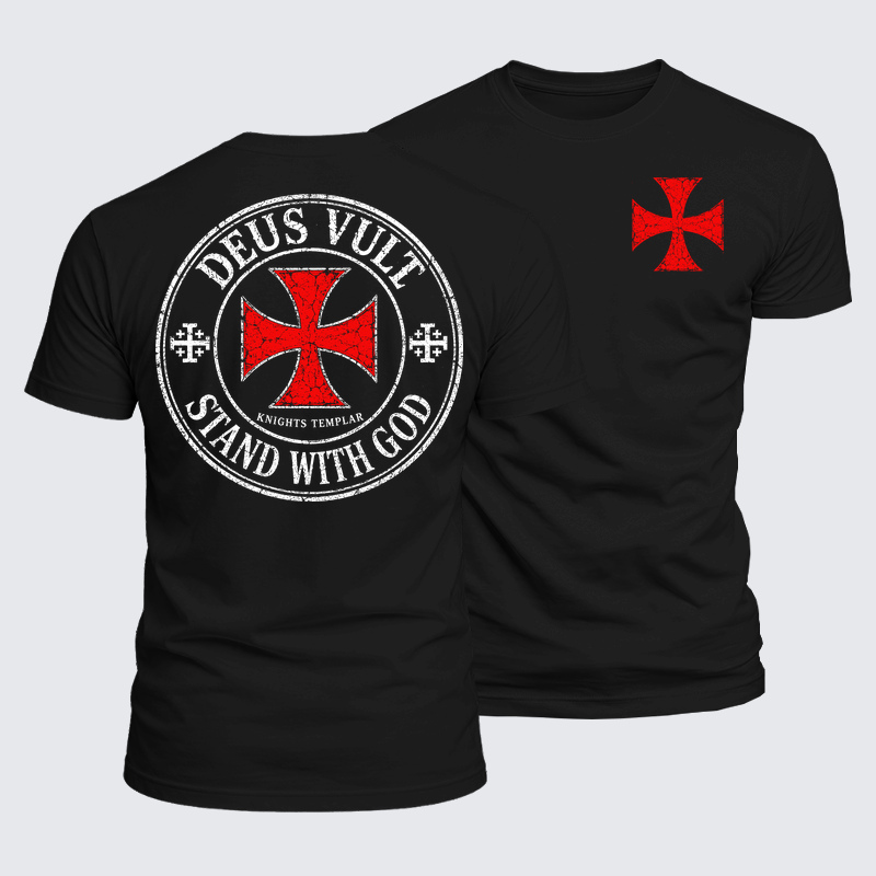 Luxe Mercerized Cotton Tee - Deus Vult Stand With God