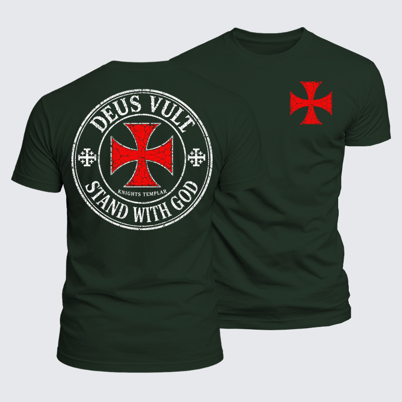 Luxe Mercerized Cotton Tee - Deus Vult Stand With God