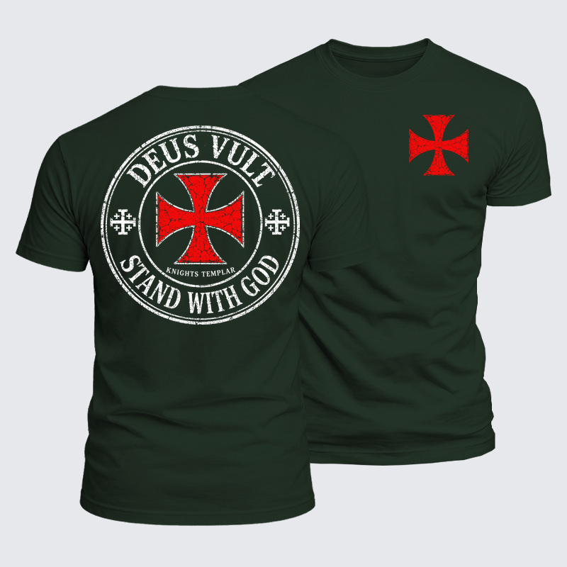 Luxe Mercerized Cotton Tee - Deus Vult Stand With God