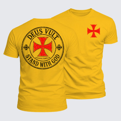 Luxe Mercerized Cotton Tee - Deus Vult Stand With God
