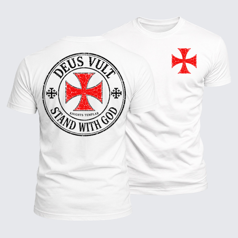 Luxe Mercerized Cotton Tee - Deus Vult Stand With God