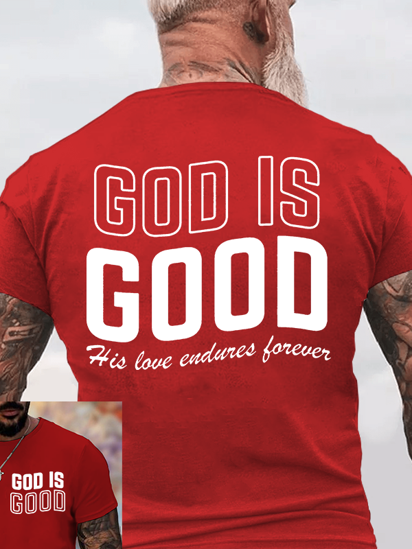 God Is Good Jesus God Christian Cotton T-Shirt