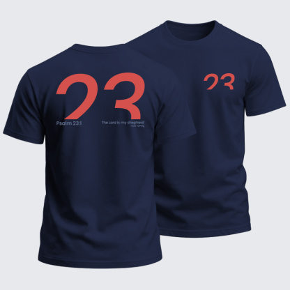 Heavyweight Cotton Tee - Psalm 23:1