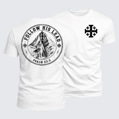Luxe Mercerized Cotton Tee - Follow His Lead